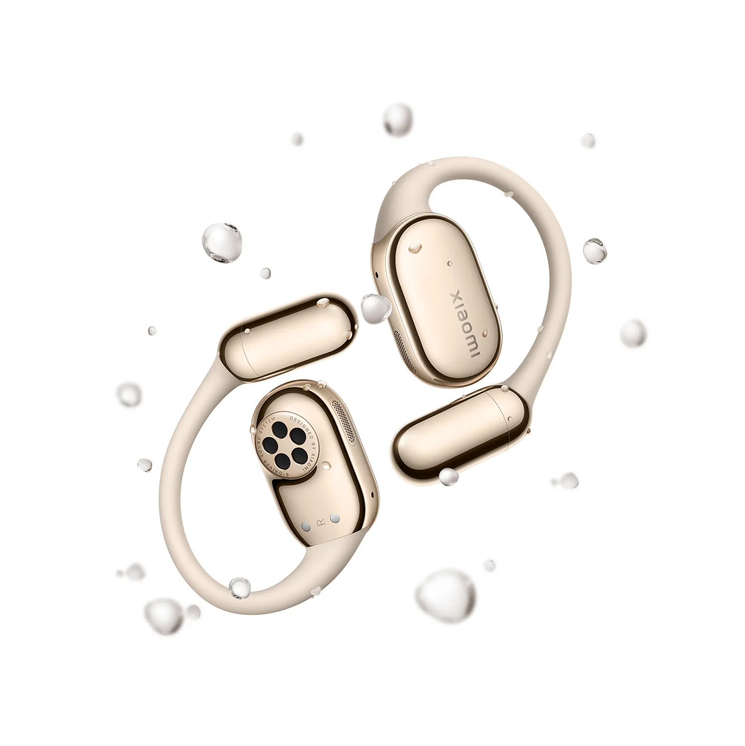 Xiaomi OpenWear Stereo Pro trådlösa in-ear hörlurar, sand gold Xiaomi OpenWear Stereo Pro trådlösa in-ear hörlurar, sand gold