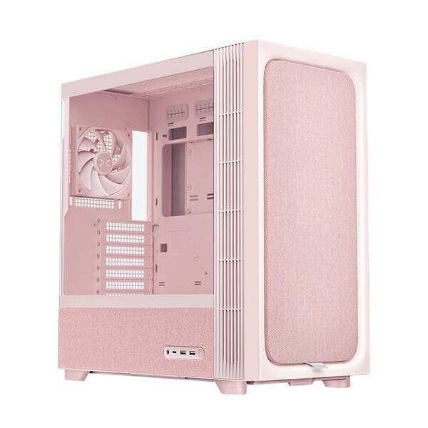 TRYX FLOVA F50 Midi-Tower Case with window, Pink