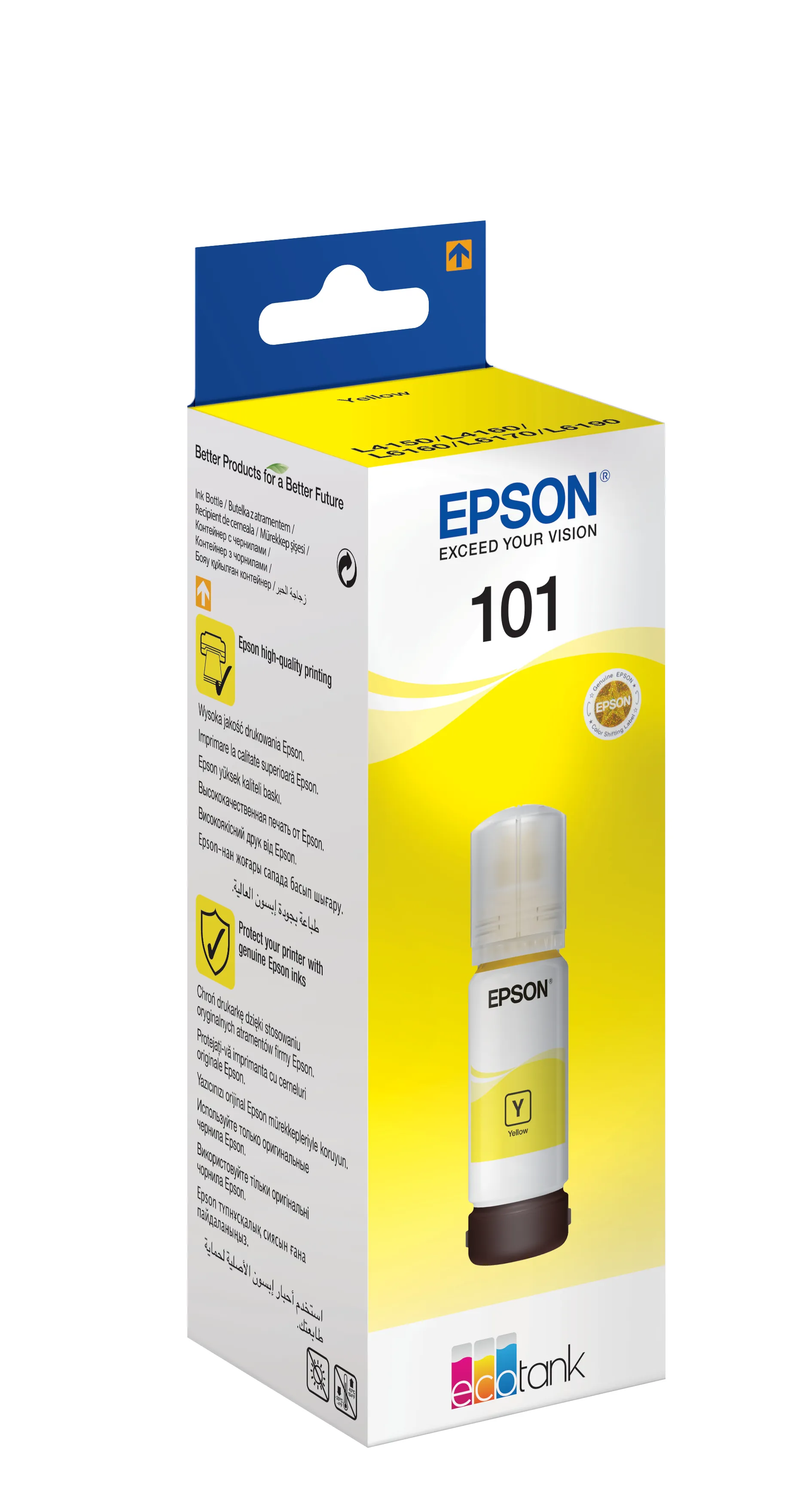 Epson 101 EcoTank Ink Bottle, 70 ml, Yellow