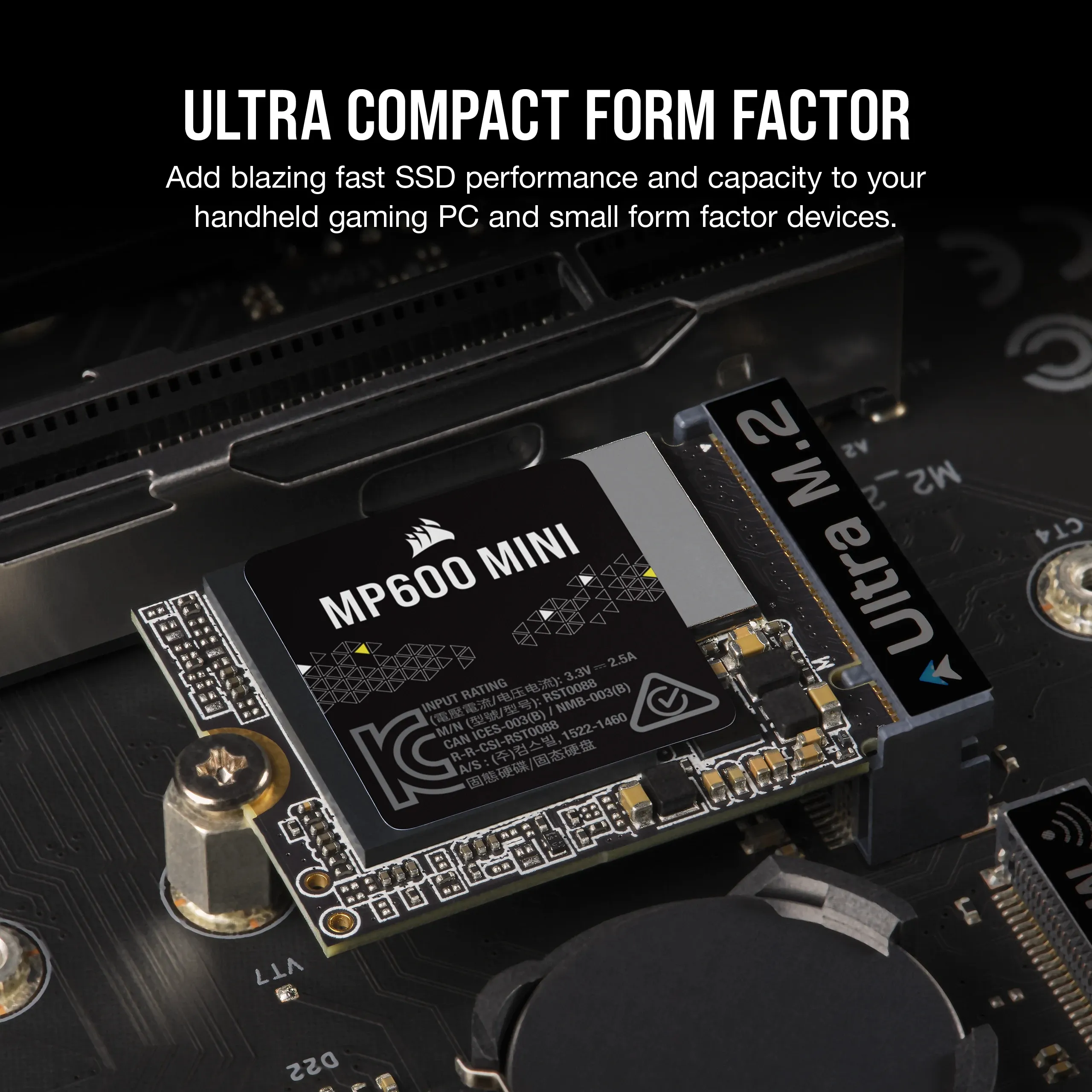 Corsair MP600 MINI 2 TB, PCIe 4.0, M.2 - SSD