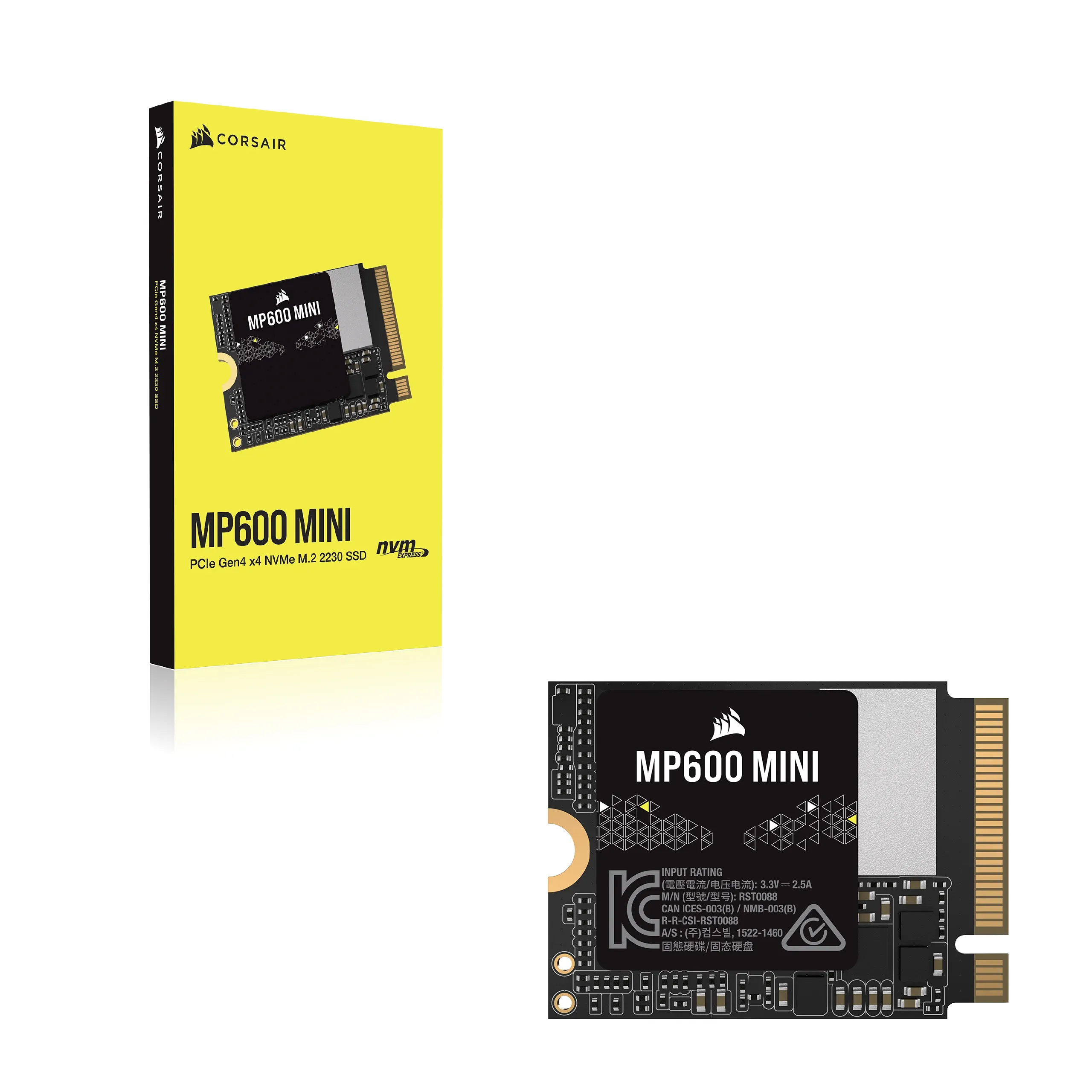 Corsair MP600 MINI 2 TB, PCIe 4.0, M.2 - SSD
