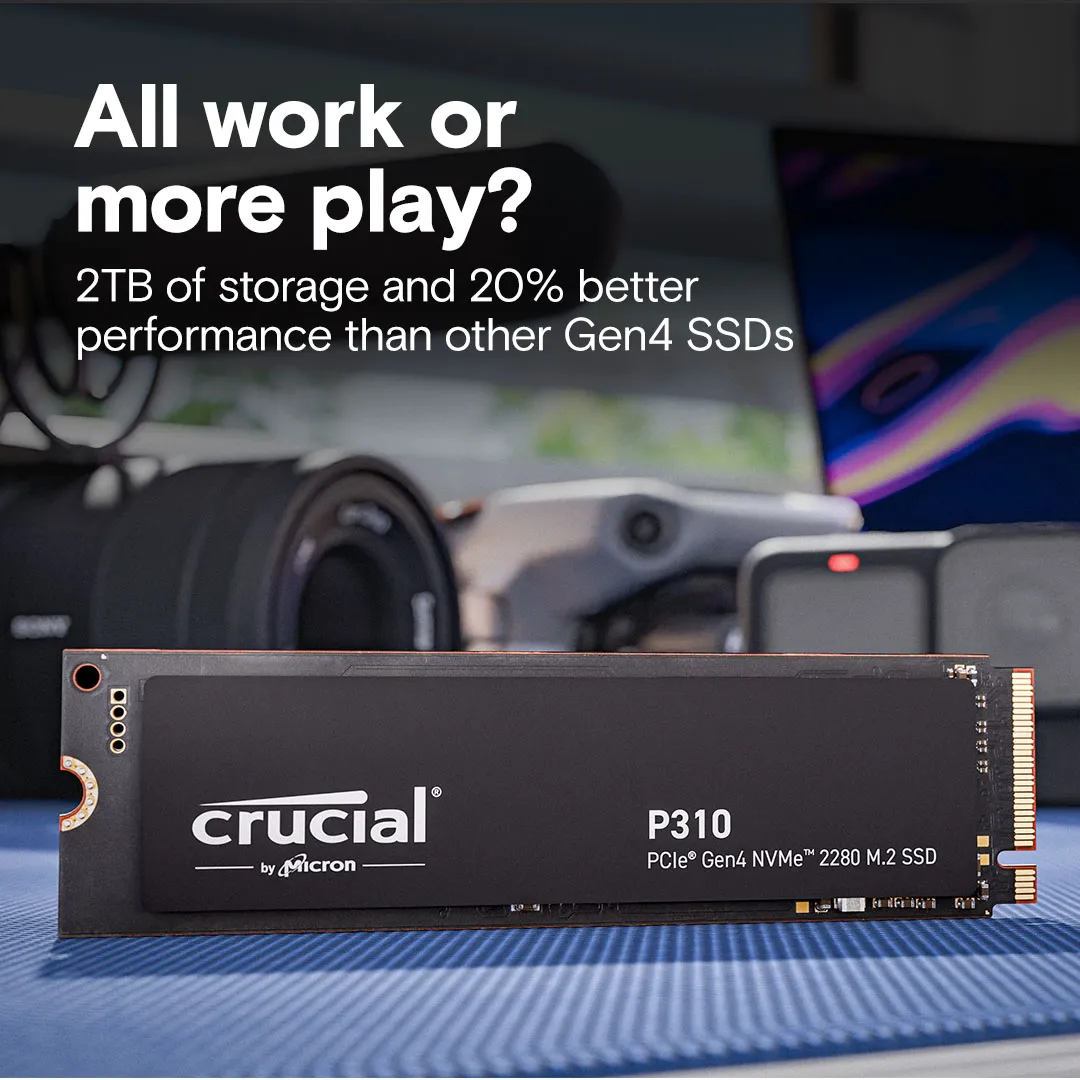 Crucial P310 500 GB, PCIe 4.0, M.2 - SSD
