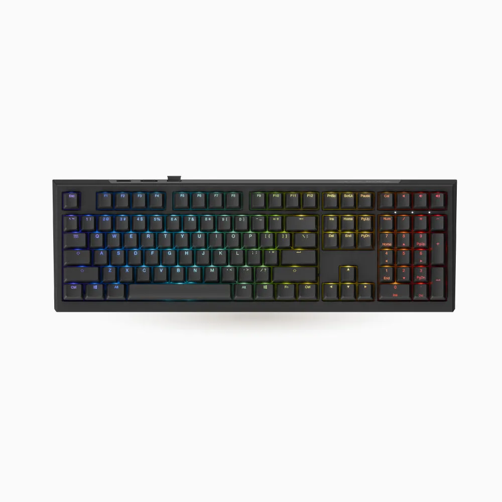 Ducky One X - Black Nordic - Fullsize 100% - Ducky Inductive Switch (analog) Tri-Mode (Wireless, BT, Cord)