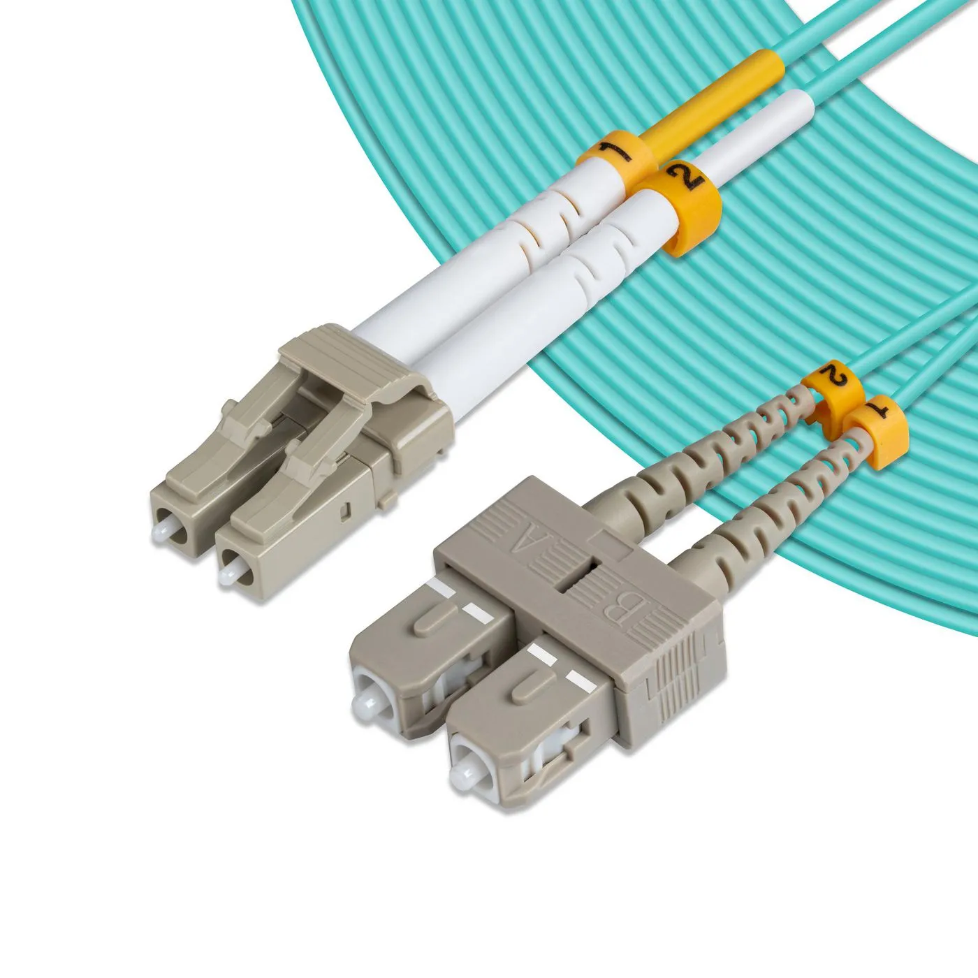 MicroConnect OM3 LSZH LC-SC 2m Fiber Optic Cable, Blue