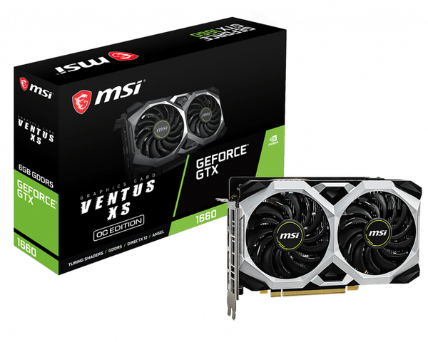 MSI GeForce GTX 1660 Ventus XS OC 6 Gt -n&auml;yt&ouml;nohjain