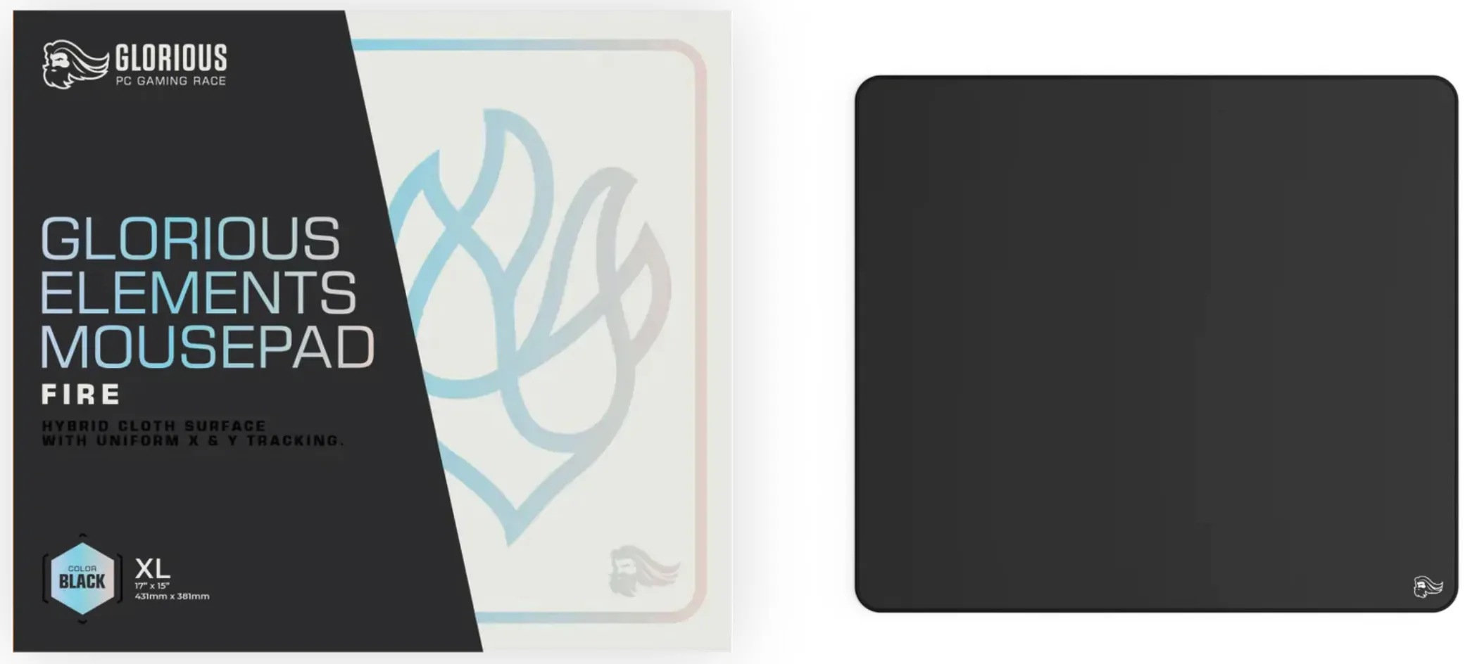 Glorious Element Fire - mousepad, black