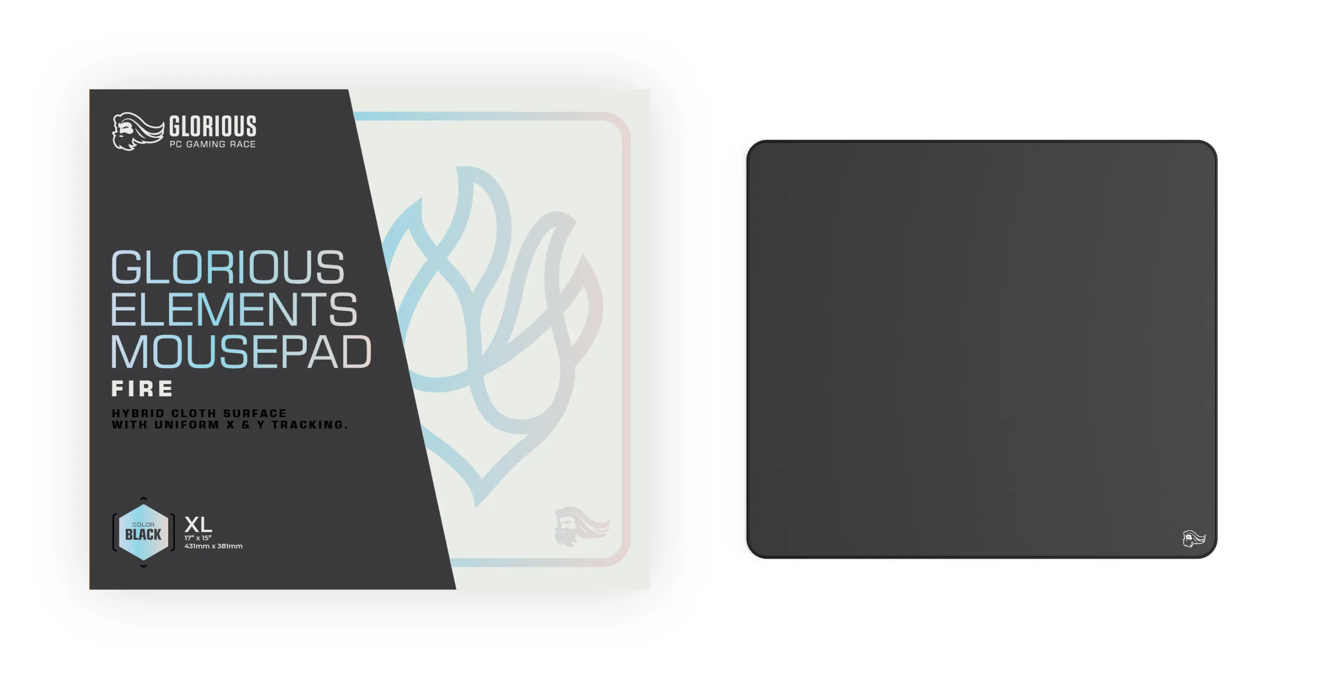 Glorious Element Fire - mousepad, black