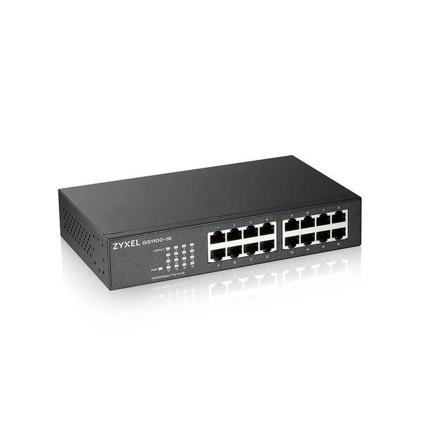 Zyxel GS1100-16ES - 16-porttinen hallitsematon gigabit-kytkin