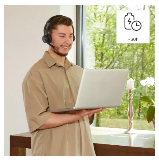 Hama PC Office Stereo BT700 -langattomat kuulokkeet mikrofonilla, musta