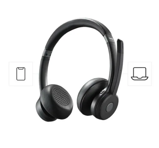 Hama PC Office Stereo BT700 -langattomat kuulokkeet mikrofonilla, musta