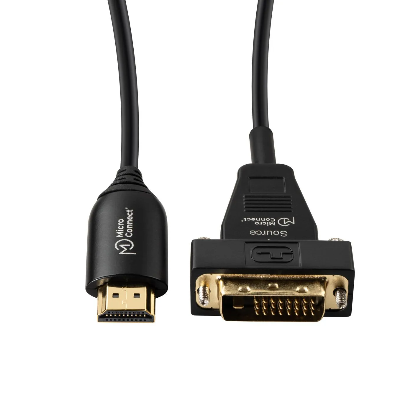 MicroConnect Premium Optic DVI-D &ndash; HDMI - cable, 30 m, Black