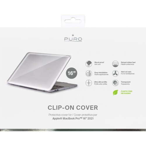 Macbook Pro 16 2021 CLIP ON Ridgid Case, Transp