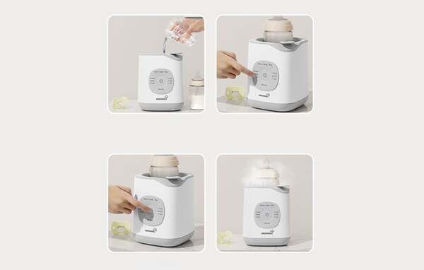 GROWNSY N9 10-in-1 Bottle Warmer Gray