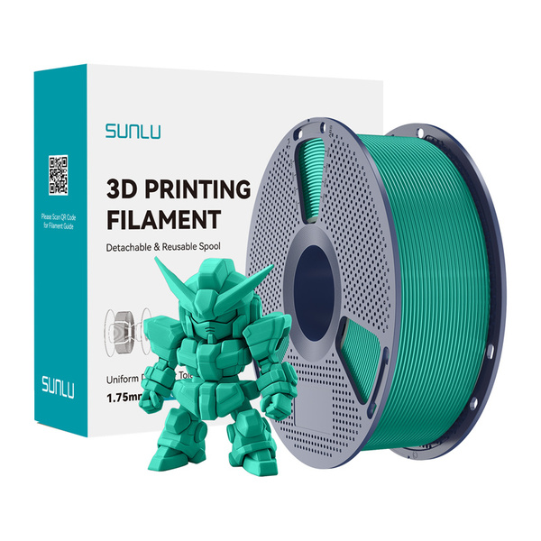 SUNLU 2.0 GG PLA+ 1.75 mm, 1310 g 3D Printer Filament, Grass Green