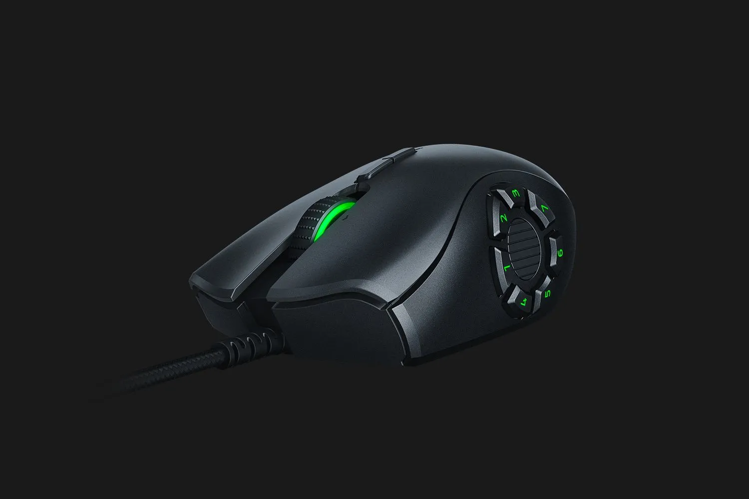 Razer Naga Trinity MOBA/MMO - gaming mouse, Black,Green