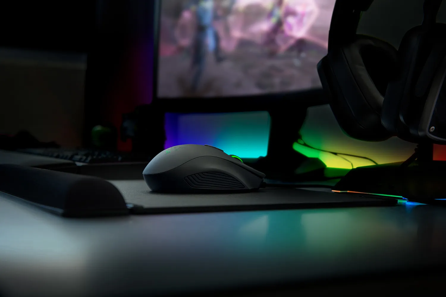 Razer Naga Trinity MOBA/MMO - gaming mouse, Black,Green