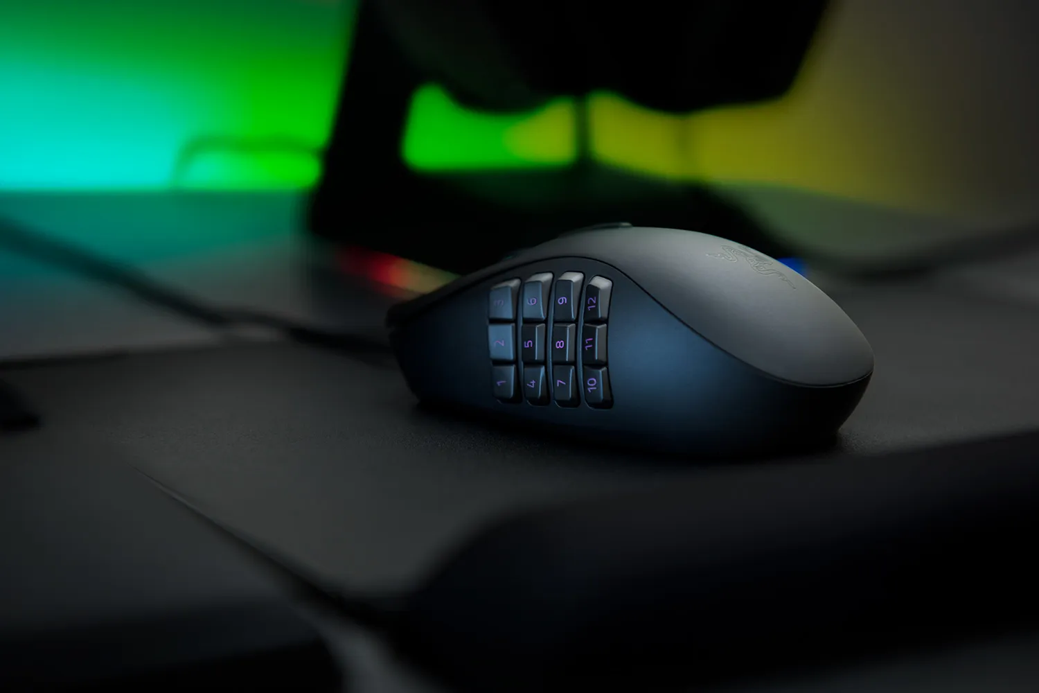 Razer Naga Trinity MOBA/MMO - gaming mouse, Black,Green