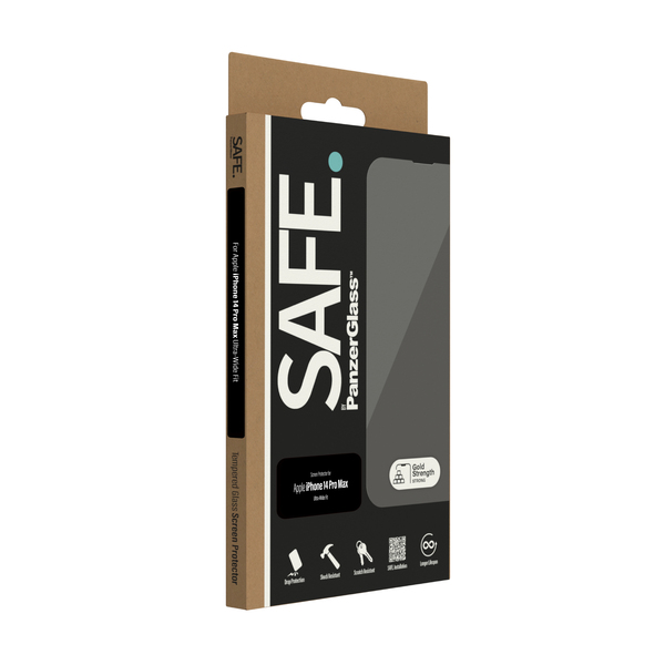 PanzerGlass SAFE Ultra-Wide Fit, iPhone 14 Pro Max - Screen Glass