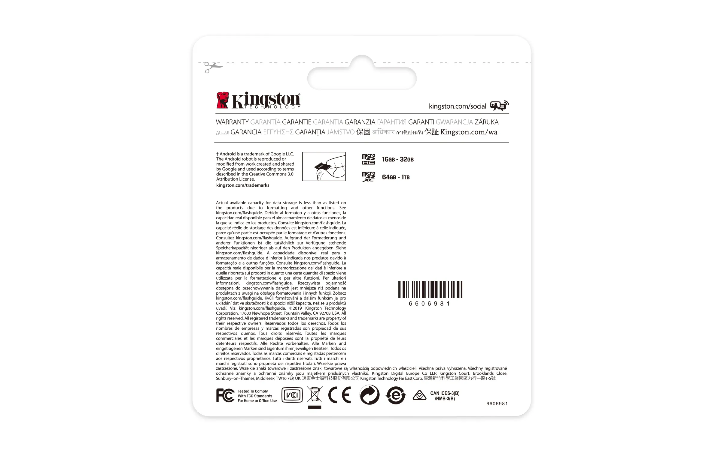 Kingston Canvas Select Plus 64GB MicroSDXC - memory card + SD adapter (3pcs)