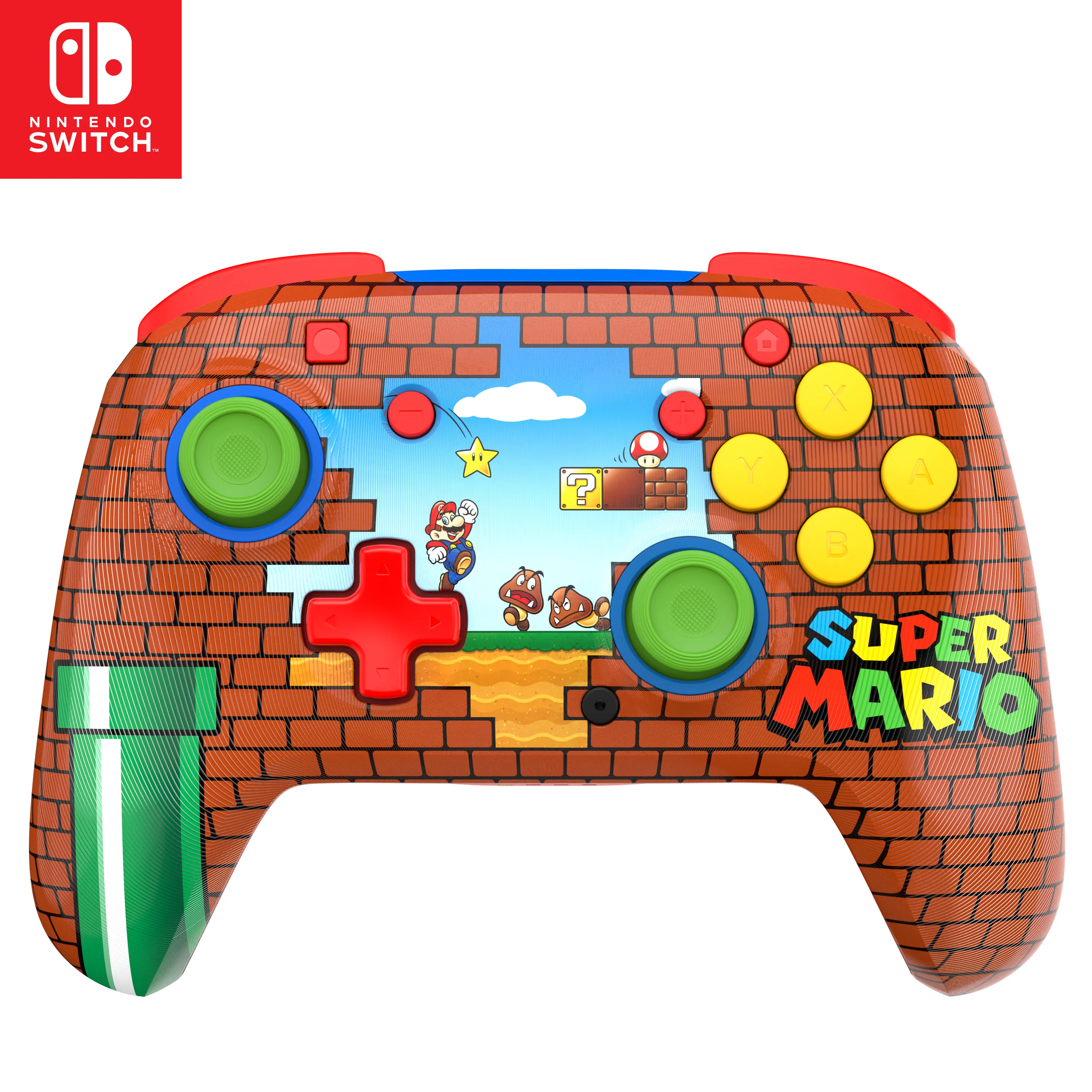 Turtle Beach Rematch Wireless Controller for Nintendo Switch - Mario Bricks