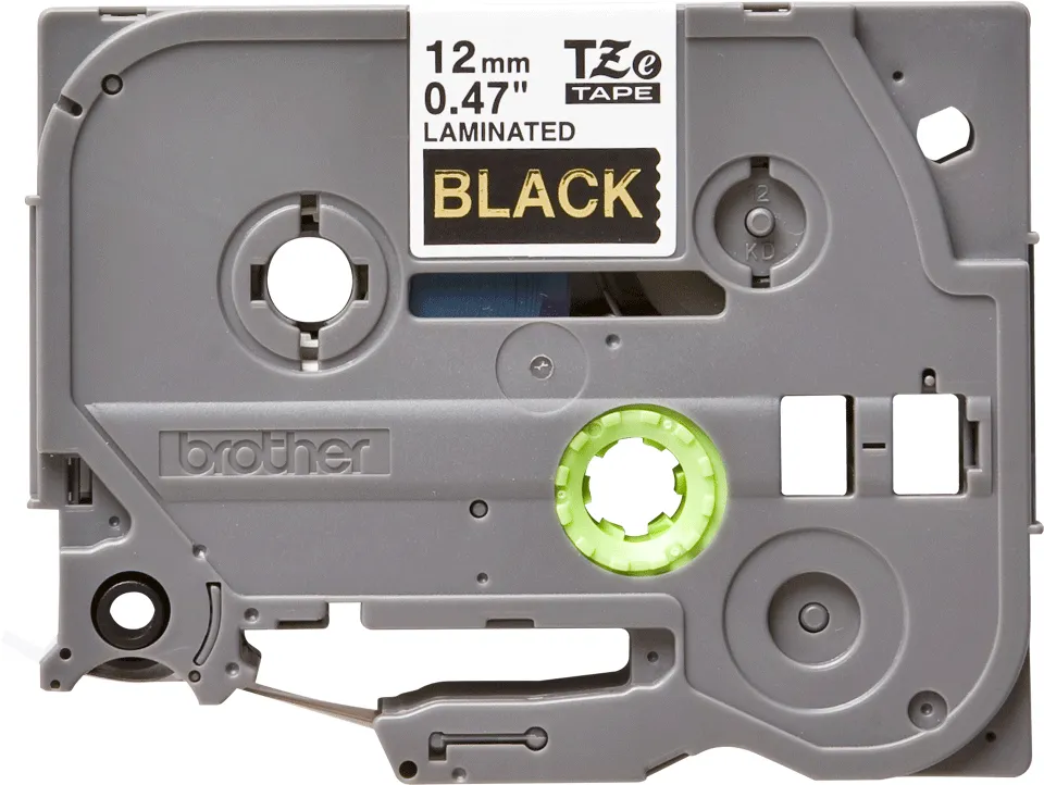 BROTHER TZE334 12 GOLD ON BLACK