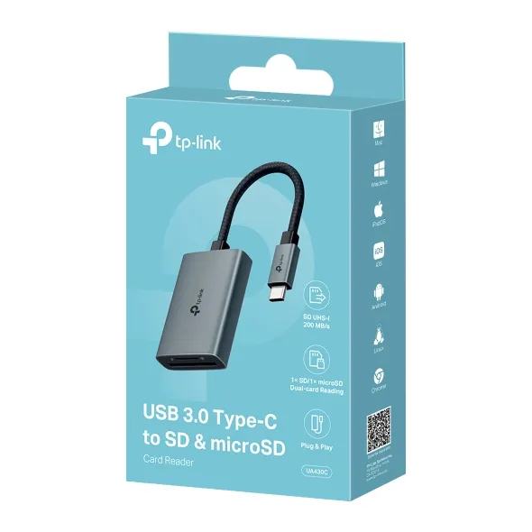 TP-Link UA430C USB Type-C SD/MicroSD Card Adapter