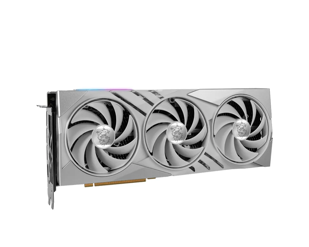MSI GeForce RTX 4070 Ti Gaming X Slim 12G - graphics card, white