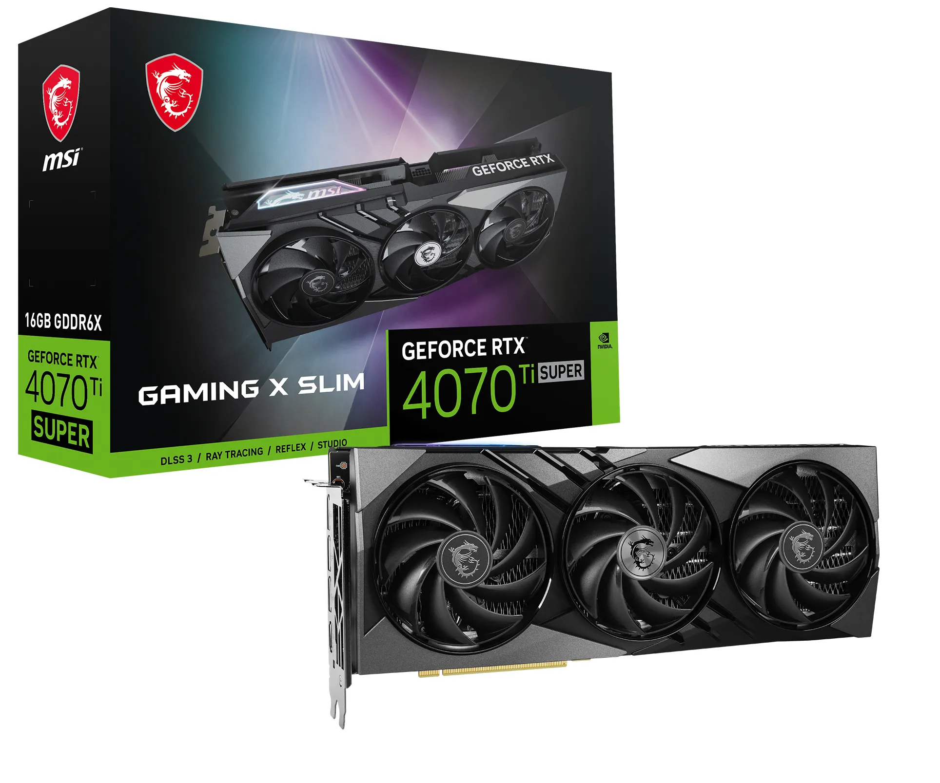 MSI GeForce RTX 4070 Ti Gaming X Slim 16GB - Graphics card