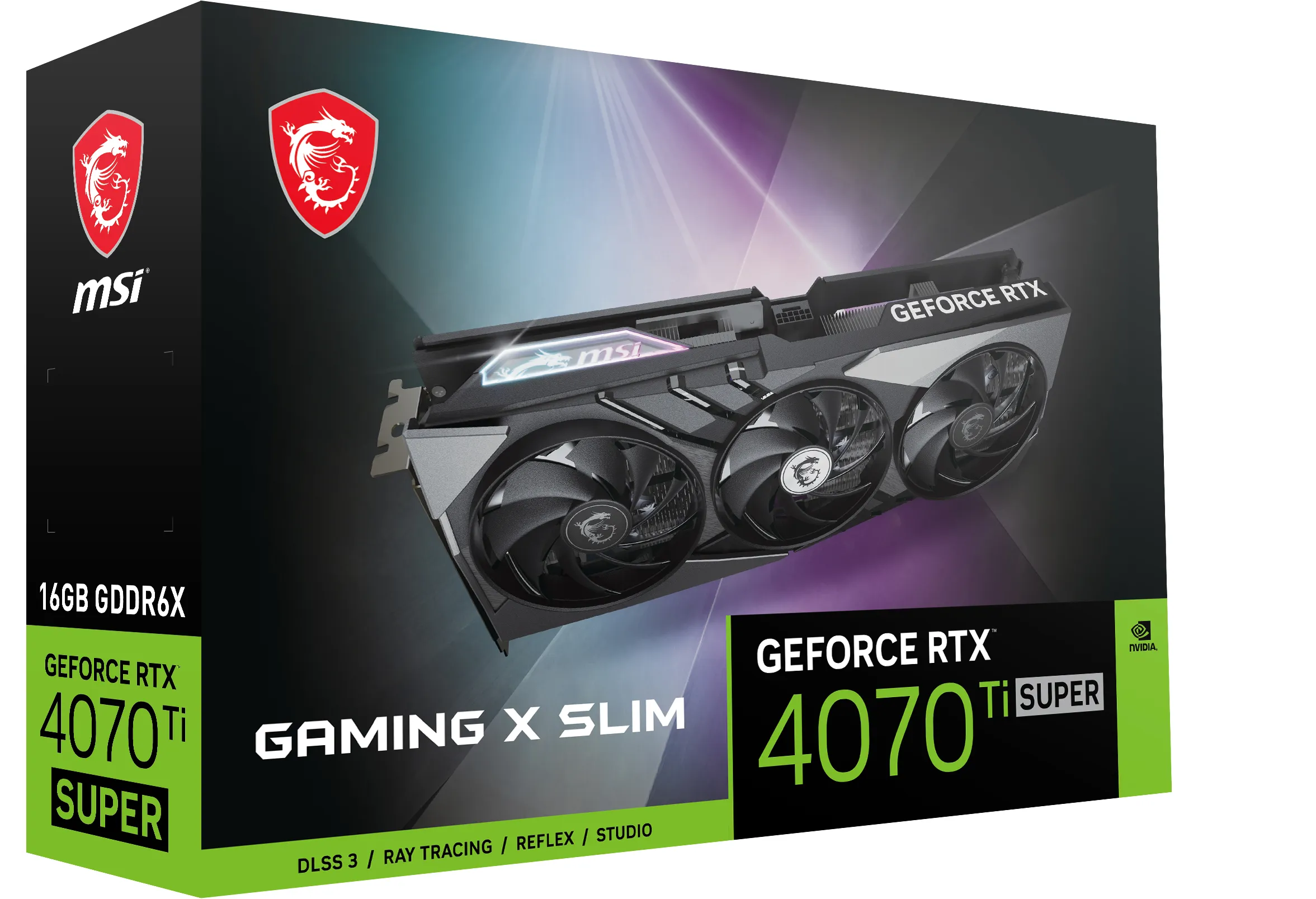 MSI GeForce RTX 4070 Ti Gaming X Slim 16GB - Graphics card