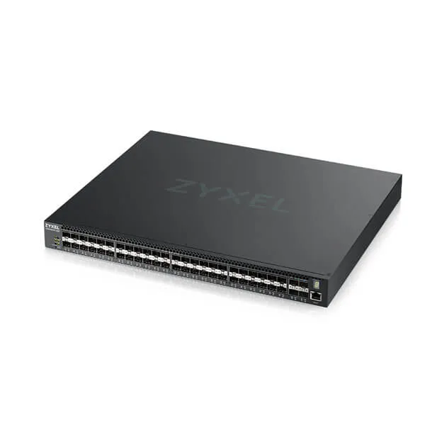 ZYXEL XGS4600-52F L3 Managed Switch 48 port Gig SFP 4 dual pers. and 4x 10G SFP+ stackable dual PSU