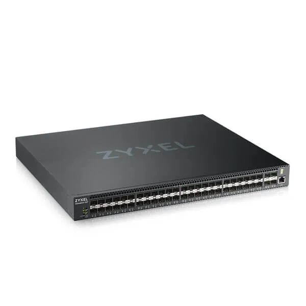 ZYXEL XGS4600-52F L3 Managed Switch 48 port Gig SFP 4 dual pers. and 4x 10G SFP+ stackable dual PSU