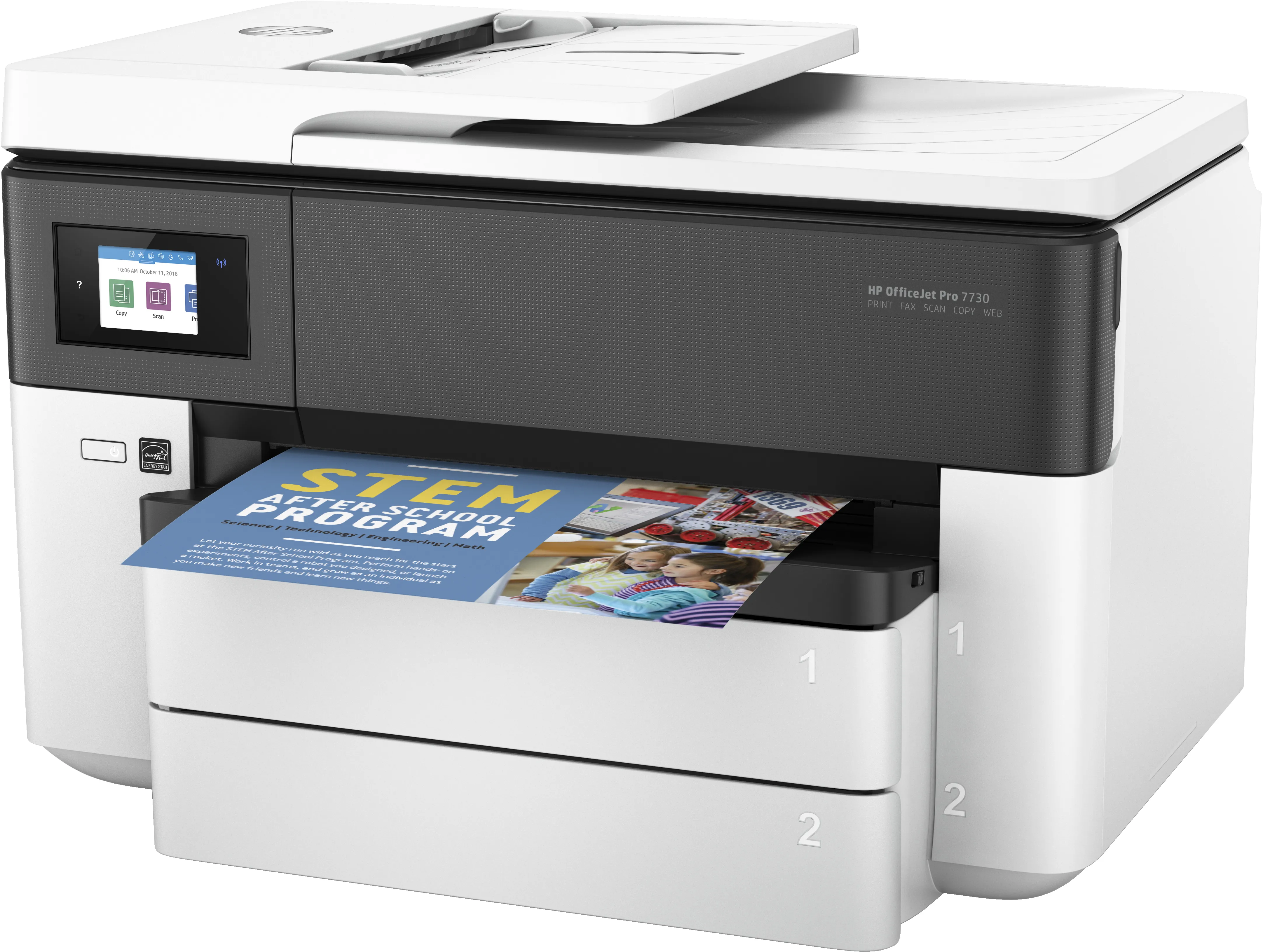 HP OfficeJet Pro 7730 Duplex, LAN/Wi-Fi, A3 -v&auml;rimustesuihkutulostin
