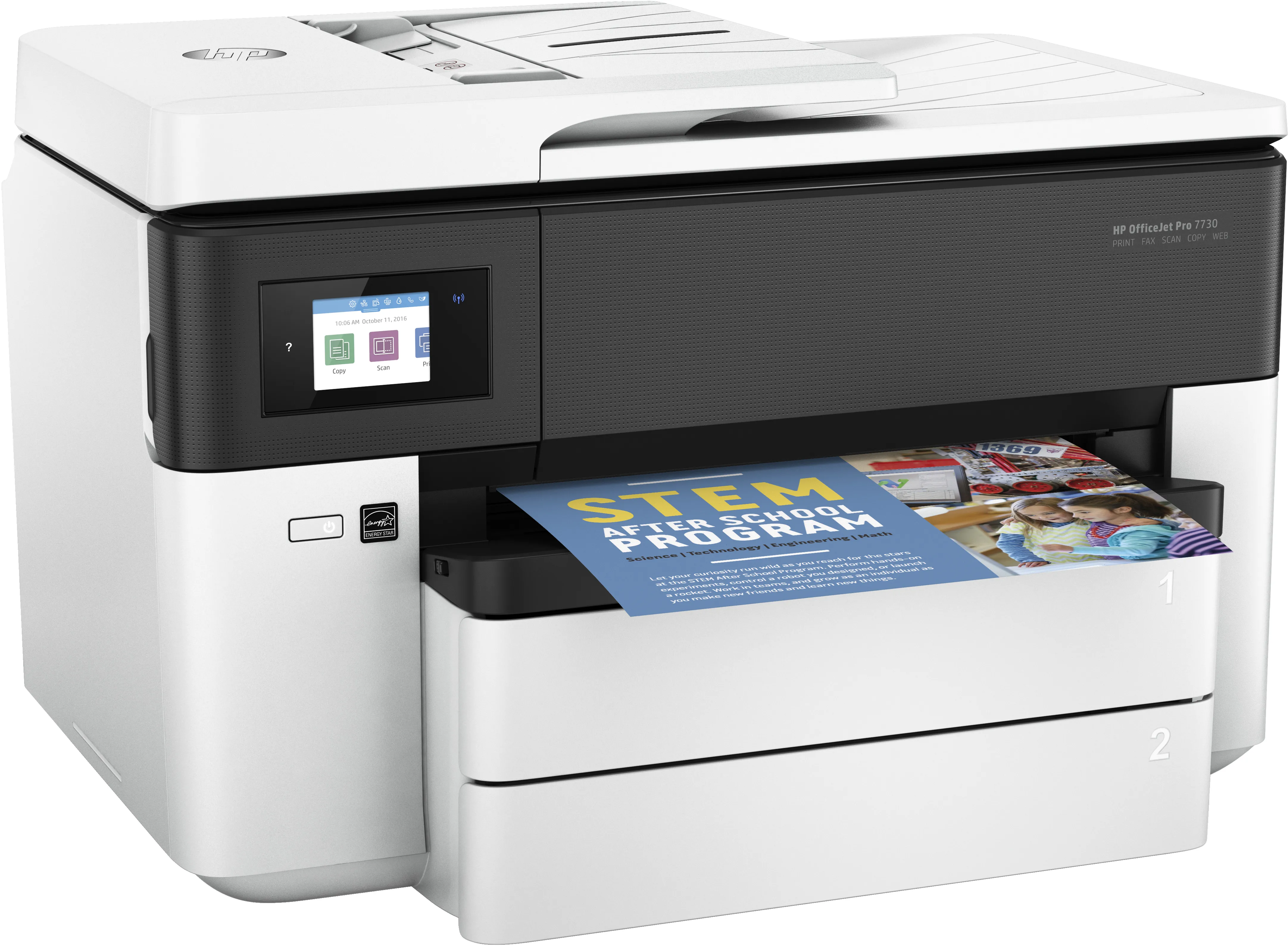 HP OfficeJet Pro 7730 Duplex, LAN/Wi-Fi, A3 -v&auml;rimustesuihkutulostin