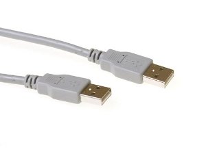 Suomen Addon USB-A - USB-A - kabel, 3m, Vit
