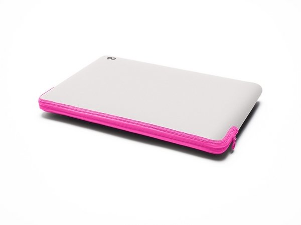 C6 Zip Sleeve for MacBook Pro Retina 13,3&quot; Stone / Pink Neon