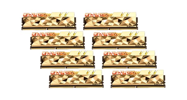 G.Skill Trident Z Royal Elite 64GB (8 x 8 GB) DDR4 3600 MHz, CL14 - memory, Gold