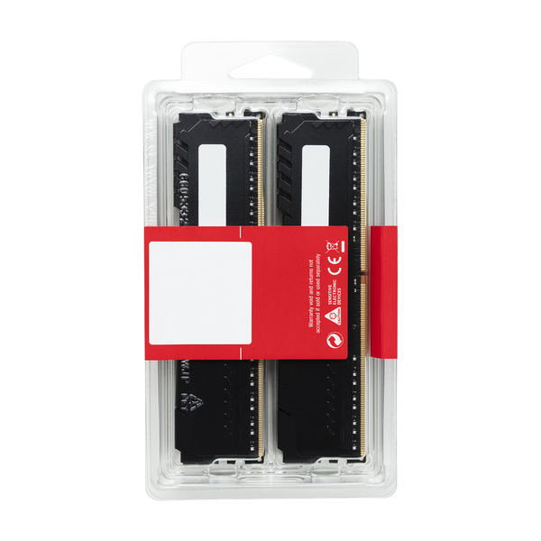 Kingston 64 GB (4 x 16 GB) HyperX Fury, DDR4 3466 MHz - minne, svart