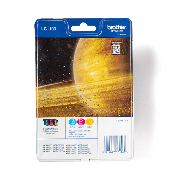 Brother  LC1100RBWBPDR - ink cartridge, Cyan, Magenta, Yellow