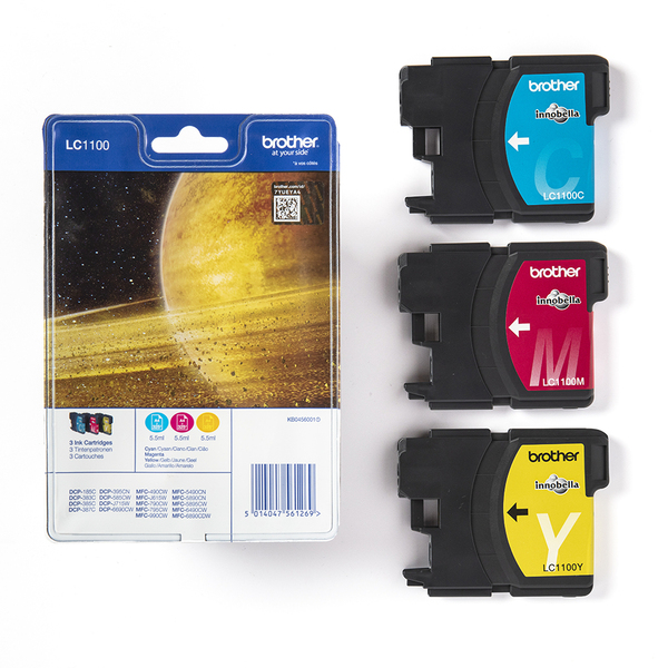 Brother  LC1100RBWBPDR - ink cartridge, Cyan, Magenta, Yellow