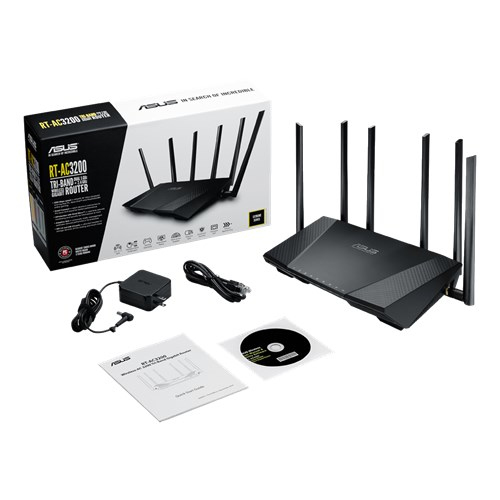 ASUS RT-AC3200 Nordic Tri-Band Wireless-AC3200 Gigabit Router