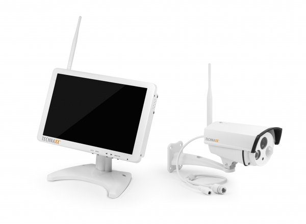 Technaxx TX-29 Premium &Ouml;vervakningskamera med sk&auml;rm, 10,1" HD LCD, 1MP