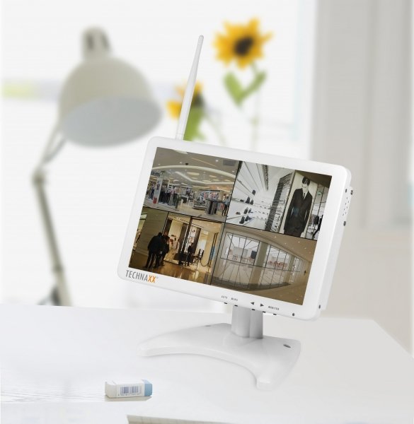 Technaxx TX-29 Premium &Ouml;vervakningskamera med sk&auml;rm, 10,1" HD LCD, 1MP