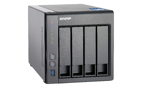 Qnap NAS-kabinetti, 4x2,5"/3,5"-paikkoja,  2 Gt, 1xSFP+, 10GbE, musta
