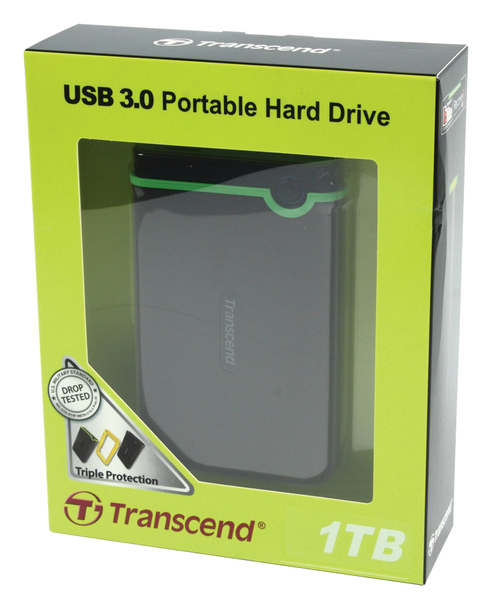 TRANSCEND 1TB - extern h&aring;rddisk