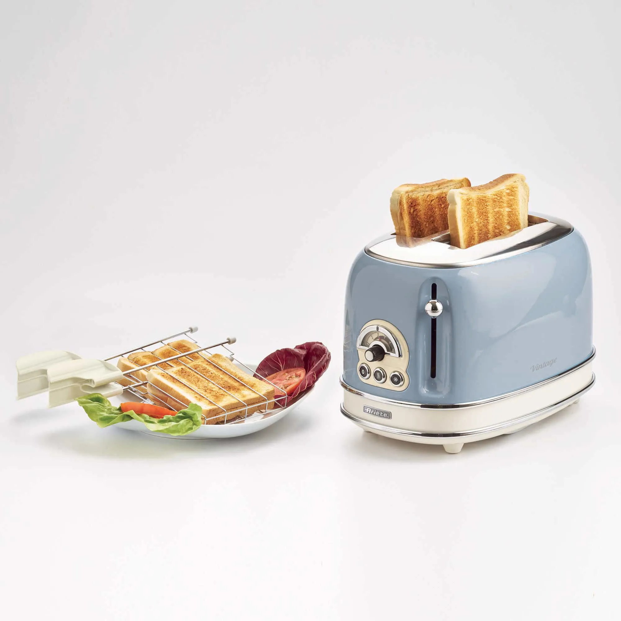 ARIETE 00C015505AR0 toaster, 2 slices, Light Blue