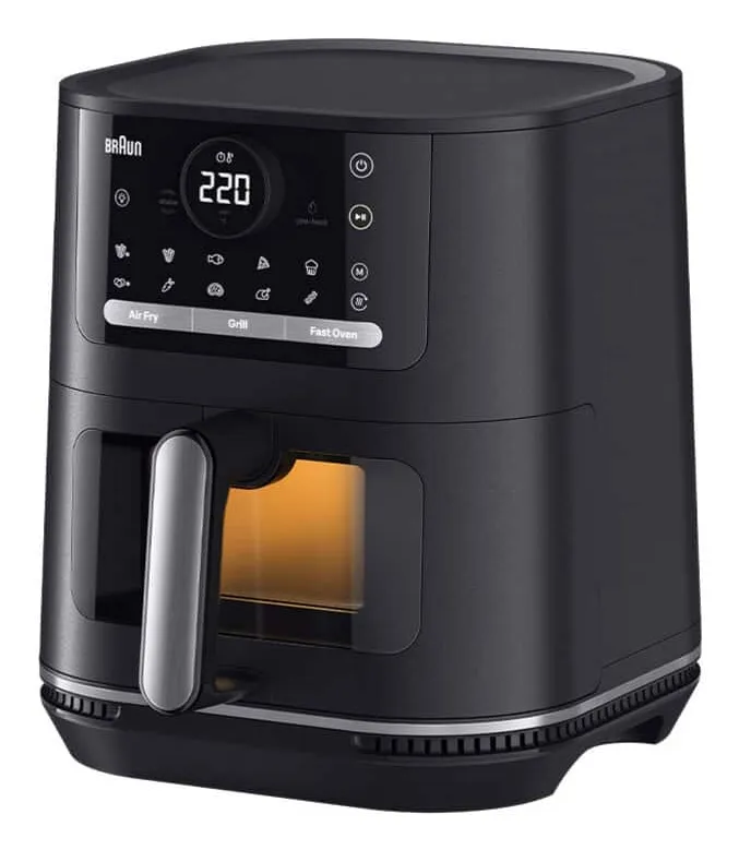 Braun MultiFry 5 HF 5075I, 6 l, 1,6 kg, 2000 W, airfryer, Black/Grey