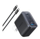 Anker Nano Charger (70W, 3 Ports) - Wall Charger, Black