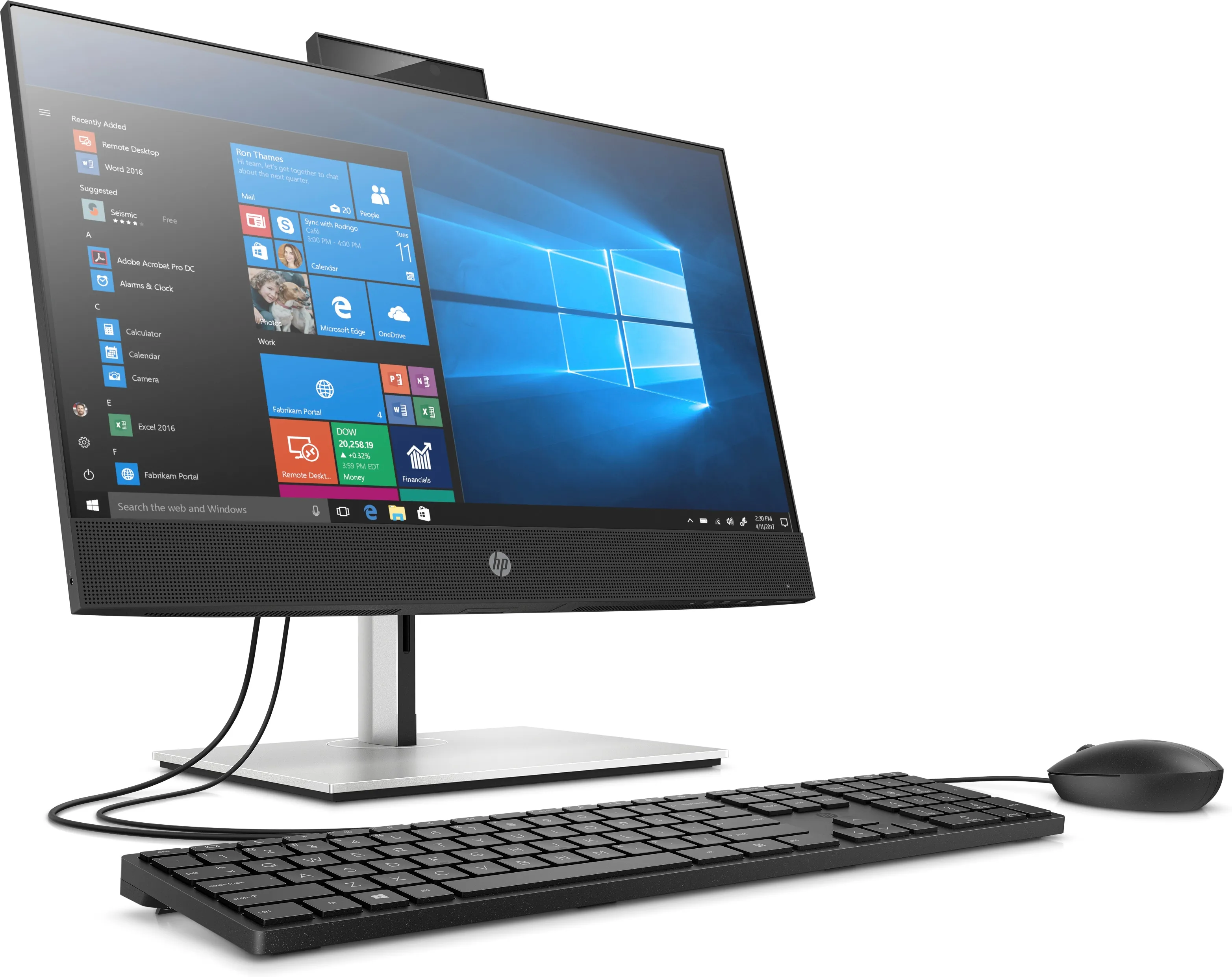 HP ProOne 440 G6 i5-10500T, 8GB, 256GB SSD, Win 10 Pro All-in-one, Black