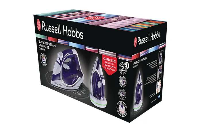 Russell Hobbs Supreme Steam - Dry & Steam iron, Blue,White