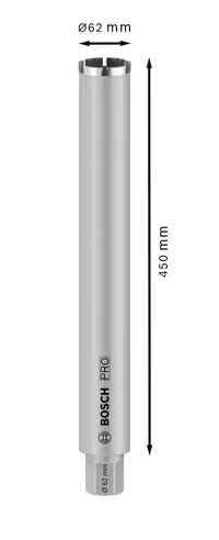 Bosch diamond wet drilling head.62x450mm, 1 1/4 " - 2608601737